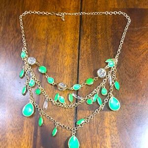 Stunning Green 3 layer necklace